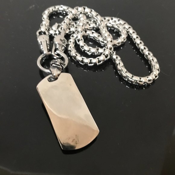 Skull Necklace Pendant Chain Biker Silver Rock Mans Moto Gothic Motorcycle - Picture 5 of 7